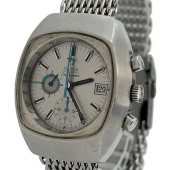 Omega 42mm Jedi TV Case Automatic 1040 Chronograph Vintage Watch Ref: 176.005! main image 7